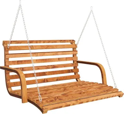Zdjęcie produktu dla vidaXL Huśtawka Hollywood drewno świerkowe z wykończeniem tekowym 91x130x58 cm