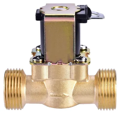 Obrázok produktu pre Elektromagnetický ventil pre vodu, 3/4 palca, DC 24V, normálne zatvorený, mosadzný