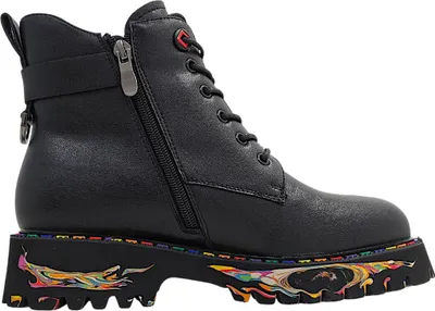 Imagen del producto de 2 Go Fashion: Botas de mujer, estilo botín, cordones, color negro, para uso casual
