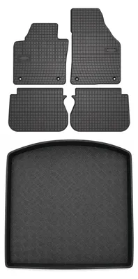 Immagine prodotto di Tappetini gomma SolidPRO + bagagliaio per Volkswagen Touran I 2010-2015 5 pezzi