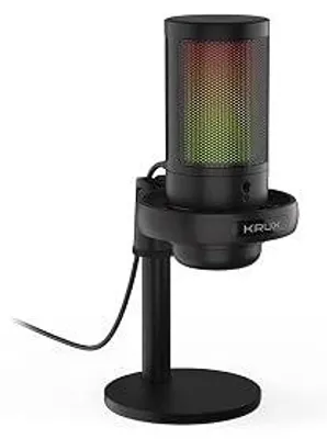 Zdjęcie produktu dla Mikrofon USB 24BIT 192KHZ rgb statyw biurkowy do streamingu nagrań