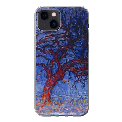 Produktbild von MuchoWow® Handyhülle Schutzhülle Hülle für iPhone 13 mini Roter Baum - Piet Mondrian Silikon Softcase Handy Hülle - Softcase