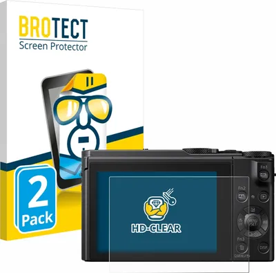 Produktbild von 2x Für Panasonic Lumix DMC-LX15 Schutzfolie BROTECT Displayschutz Display Schutz Folie Klar Transparent
