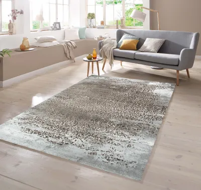 Produktbild von Designer Teppich Vintage in Beige Grau Größe - 120 x 170 cm