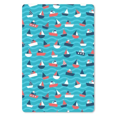 Produktbild von MuchoWow® Mauspad Mousepad Boote - Meer - Muster 40x60 cm - Mousepads - Maus Mat - Pad - Mausunterlage - Schreibtisch Accesoire