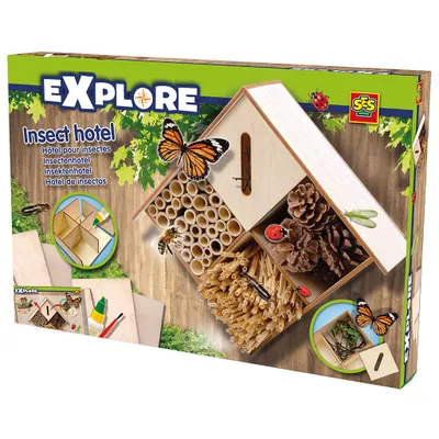 Produktbild von SES Creative Explore 25008 Insektenhotel - Ökologisches Lernspielzeug Experimentierkaste für Kinder ab 5 Jahren, Experimentier-Set, Botanik, 5 Jahr(e), Mehrfarbig