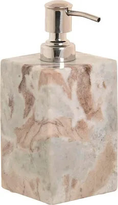 Obrázek produktu pro Dávkovač mýdla Home ESPRIT White Brown Marble Modern 7,5 x 7,5 x 18 cm