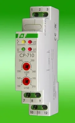 Image de CP-710 Relais de tension monophasé 16A 1P 1M 50-450V AC