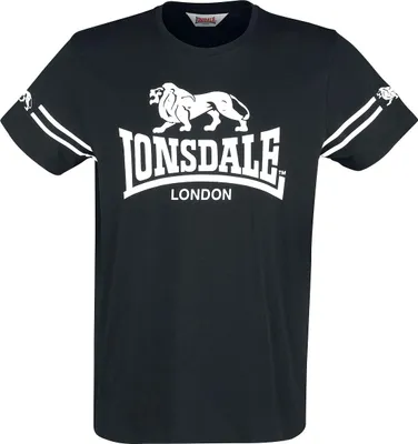 Image de T-shirt hommes coupe régulière ALDEBURGH Noir XXL Lonsdale