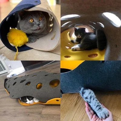 Immagine prodotto di Tunnel in feltro a doppia apertura per gatti