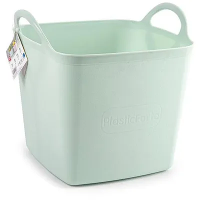 Produktbild von Plasticforte Eimer/Waschekorb - flexibel - hellgrun - 43 l