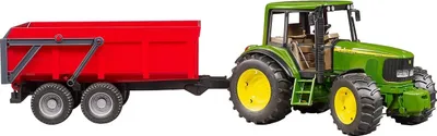 Produktbild von John Deere 6920 mit Wannenkippanhänger