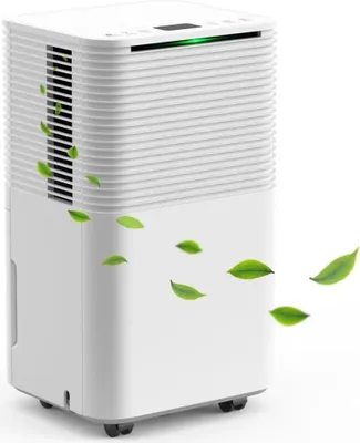 Image de Déshumidificateur mobile - OL12-BD031A - Capacité de déshumidification de 12 l/jour - Réservoir d'eau de 2 l - Silencieux (36 dB) - Minuterie 24 h - 3 modes - 220–240 V, 200 W