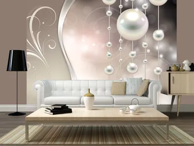 Produktbild von Vlies Fototapete Abstrakt Ornament Perlen 400x280 cm – Moderne Vliestapete, Wandtapete für Schlafzimmer, Wanddeko, Flur, Büro f-A-0170-a-b