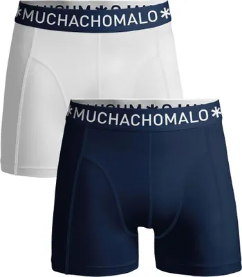 Produktbild von Muchachomalo Herren Boxershorts – 2er Pack – Baumwolle Stretch – Bequeme Unterwäsche – Größe 7XL - U-SOLID1010-1227