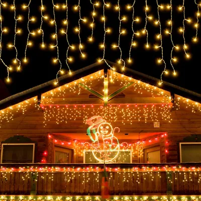 Obrázek produktu pro Světelný řetěz o délce 15 metrů s 600 LED diodami a 8 osvětlovacími režimy, vhodný pro použití uvnitř i venku