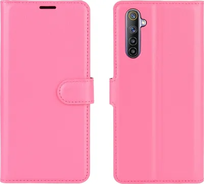 Produktbild von Mobigear Classic  Realme 6 Hülle Klapphülle Geldbörse - Magenta
