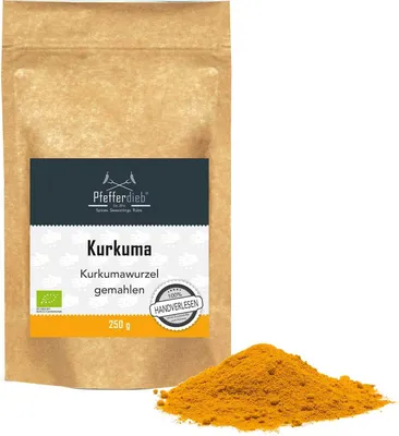 Produktbild von Kurkuma (Gelbwurz), gemahlen, BIO, 250g