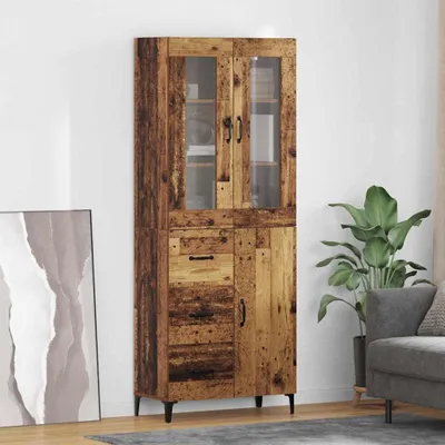 Produktbild von vidaXL Highboard Altholz 69,5 x 34 x 180 cm Holzwerkstoff