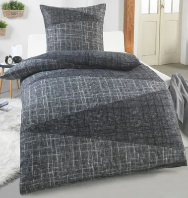 Produktbild von Warme Winter Mikrofaser Termo Fleece Bettwäsche 135x200 155x220 200x200 für die Kaltejahreszeit Modern , Größe:155 x 220 cm, Design - Motiv:Design 1