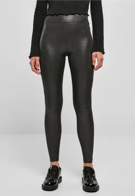 Immagine prodotto di Urban Classics Donna - Leggings Glamour a vita alta - L