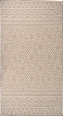 Immagine prodotto di Tappeto per esterni a trama piatta 80x150 cm a righe marroni