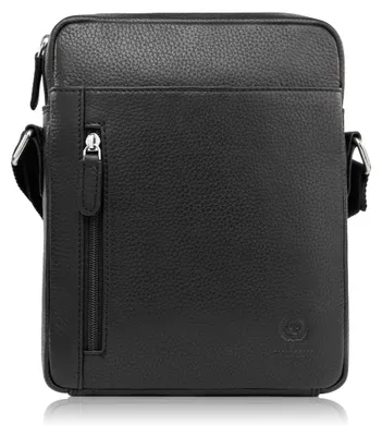 Produktbild von Herren Leder Umhängetasche schwarz Paolo Peruzzi T-119-BL