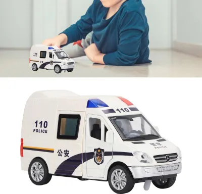 Zdjęcie produktu dla Model samochodu ze stopu aluminium 5 drzwi Symulacja Znakomita zabawka ze światłami i muzyką dla dzieci M Pojazd bezpieczeństwa publicznego
