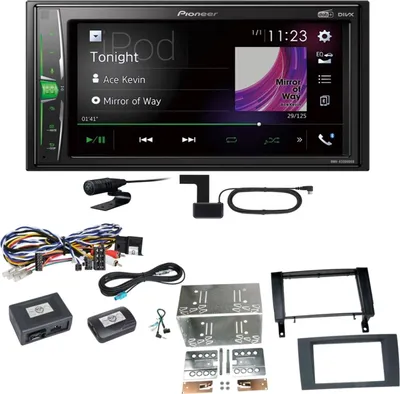 Produktbild von Pioneer DMH-A3300DAB Bluetooth USB Digitalradio Einbauset für Mercedes SLK R171