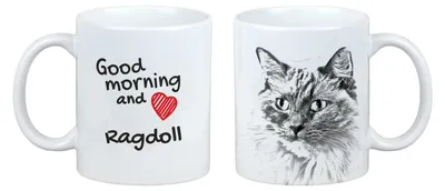 Productafbeelding van Ragdoll mok met kat goedemorgen Art-Dog