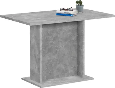 Zdjęcie produktu dla Säulen-Esstisch >BANDOL 3< in Beton LA - 110x77,5x70cm (BxHxT)