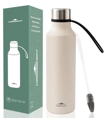 Image de Thermos 580 ml, en acier inoxydable, étanche, compatible lave-vaisselle, pour boissons chaudes et froides