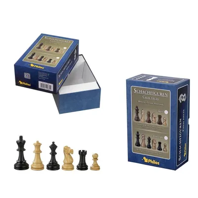 Produktbild von Schachfiguren Hadrian 90 mm, Königshöhe, in Set-Up Box