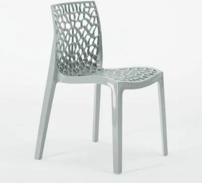 Immagine prodotto di set di 22 sedie impilabili Gruvyer Grand Soleil per bar e ristoranti - grigio