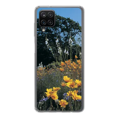 Produktbild von MuchoWow® Handyhülle Schutzhülle Hülle für Samsung Galaxy A12 Blumen - Natur - Farbe Silikon Softcase Handy Hülle - Bild