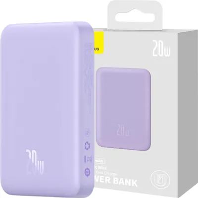 Immagine prodotto di Powerbank Baseus Magnetic Mini 10000mAh, USB-C 20W MagSafe (purple)