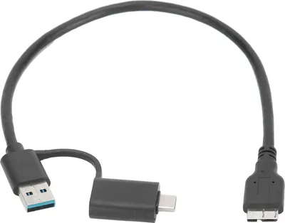 Obrázek produktu pro Kabel pro přenos dat USBC(TYPEC) USB3.0 na MicroUSB3.0 2v1 Hard Disk PVC Line