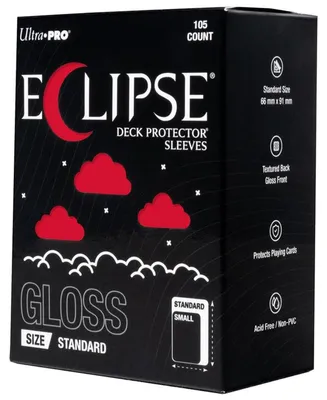 Imagen del producto de 105 fundas estándar ECLIPSE® Gloss para proteger cartas (tamaño 66x91 mm)