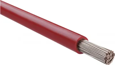 Immagine prodotto di CAVO HELU FÜNFNORM 1X4mm² AWG12 RD (rosso) Conduttore singolo rosso AD 4,6mm Tensione nominale Uo/U 450V/750V secondo UL/CSA 600V - 1