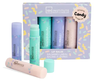 Produktbild von IDC Institute - Lippenbalsam Set 3 Stück - Candy Balm Trio - Lippenpflege