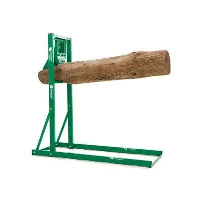 Produktbild von Timber Croc Holz Halter, grün, Sägebock mit Holzhalterung, Fixierung von Stämmen bis zu 28cm Durchmesser und 2,4 m Länge, Produktgewicht: 20 kg