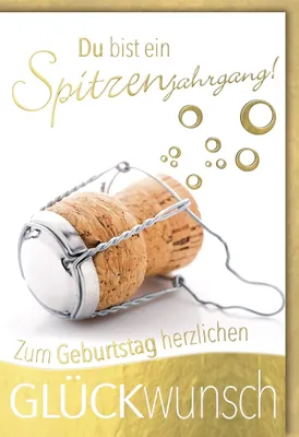 Produktbild von Geburtstag - Glückwunschkarte im Format 11,5 x 17 cm mit Umschlag