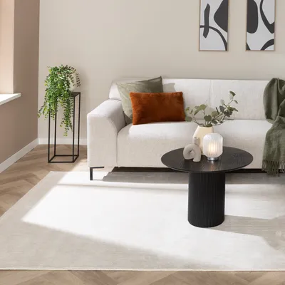 Produktbild von Volero - Viskose Teppich - Jean Creme Weiß - 160x230 cm - Wohnzimmer, Esszimmer, Schlafzimmer - Klassik, Ländlich, Modern, Skandinavisch