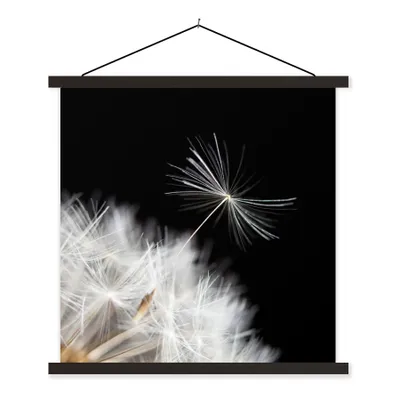 Produktbild von MuchoWow® Textilposter Blume - Löwenzahn - Pflanze 40x40 cm mit schwarzem Rahmen - Fotos