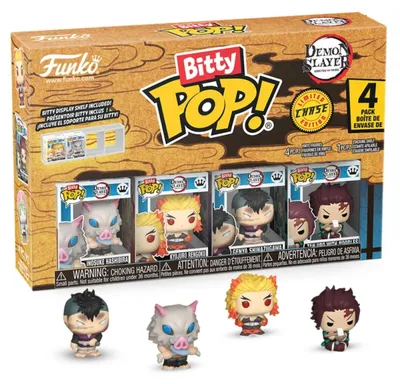 Image de Blister de 4 figurines Bitty POP Demon Slayer : Inosuke