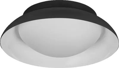 Image de LEDVANCE ORBIS MADRID Plafonnier 305mm, noir, culot 2XE27, peut être équipé d'une ampoule intelligente, design moderne de qualité, boîtier métallique, convient pour l'intérieur, rond, classe de protection IP20