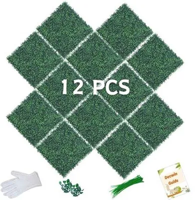 Produktbild von Famanu Buxuspaneele 50 x 50 cm - UV-beständig, grüne Wanddekoration für Innen und Außen