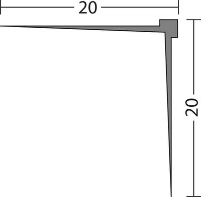 Produktbild von Prinz Malereckwinkel Tapeteneckleiste Hart-PVC weiß 20x20x2600 mm