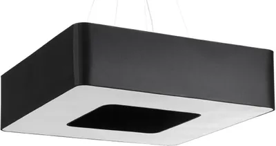 Zdjęcie produktu dla Lampa wisząca klosz kwadratowy czarny 80 x 22 cm URANO 8xE27 15W SL.0828 Sollux Lighting