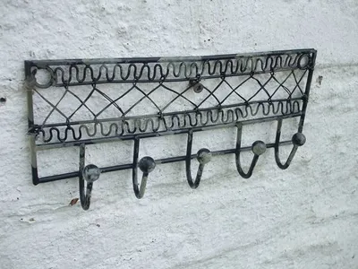Produktbild von Hakenleiste, Wandhaken, Küchenhakenleiste, 5er, Eisen, Landhausstil